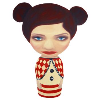 bambola kokeshi#5-60x60