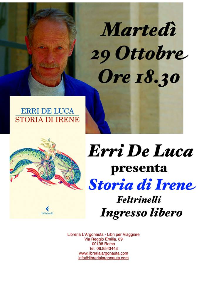 Erri De Luca presenta: "Storia di Irene"